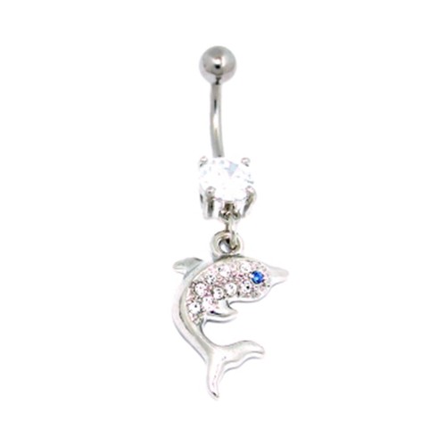 Bauchnabelpiercing delfin - bauchnabelpiercing,