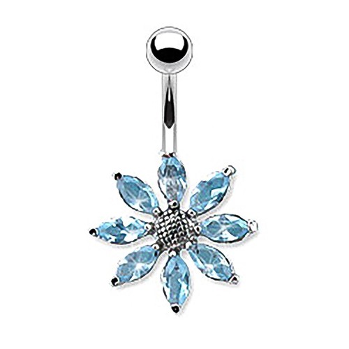 Bauchnabelpiercing blüte - bauchnabelpiercing,