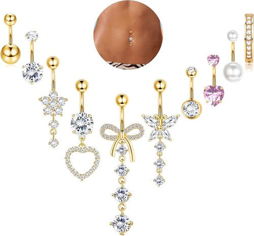 Bauchnabelpiercing stück - bauchnabelpiercing,