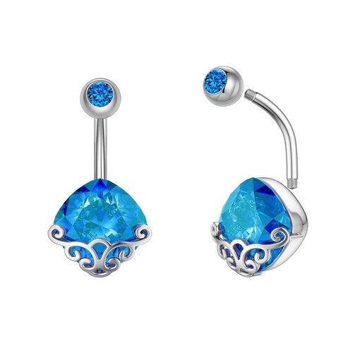 Bauchnabelpiercing gebogener - bauchnabelpiercing,