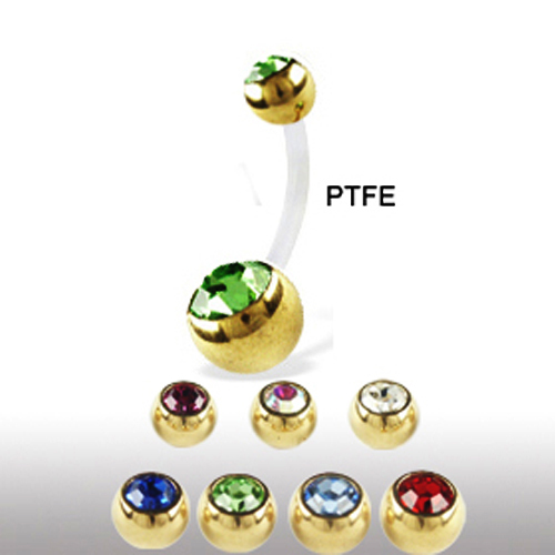 Ptfe stab bauchnabelpiercing - ptfe-stab,