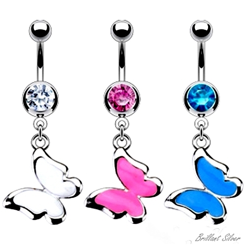 Bauchnabelpiercing silber - bauchnabelpiercing,