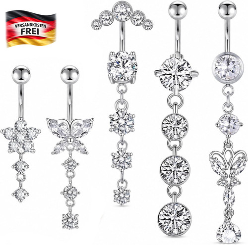 Bauchnabelpiercing gold titan - gold,