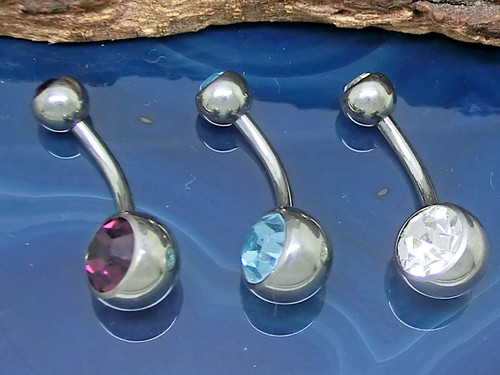 Stück bauchnabel piercing - bauchnabel,