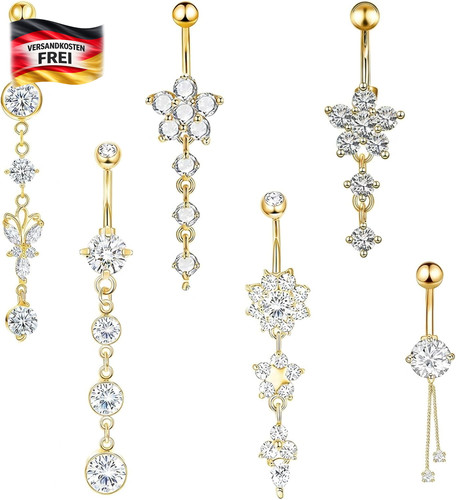 Bauchnabelpiercing set damen - bauchnabelpiercing,
