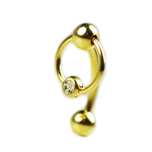 6mm gold intim bauchnabel - intim,