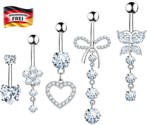 Bauchnabelpiercing set damen - bauchnabelpiercing,