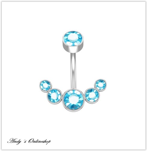 Bauchnabelpiercing zirkonia - bauchnabelpiercing, *zirkonia