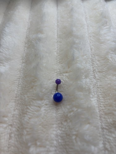 Bauchnabelpiercing blau - bauchnabelpiercing,