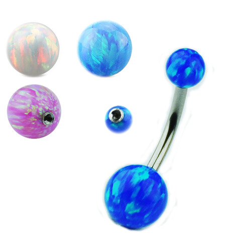 Opal bauchnabel piercing - opal,